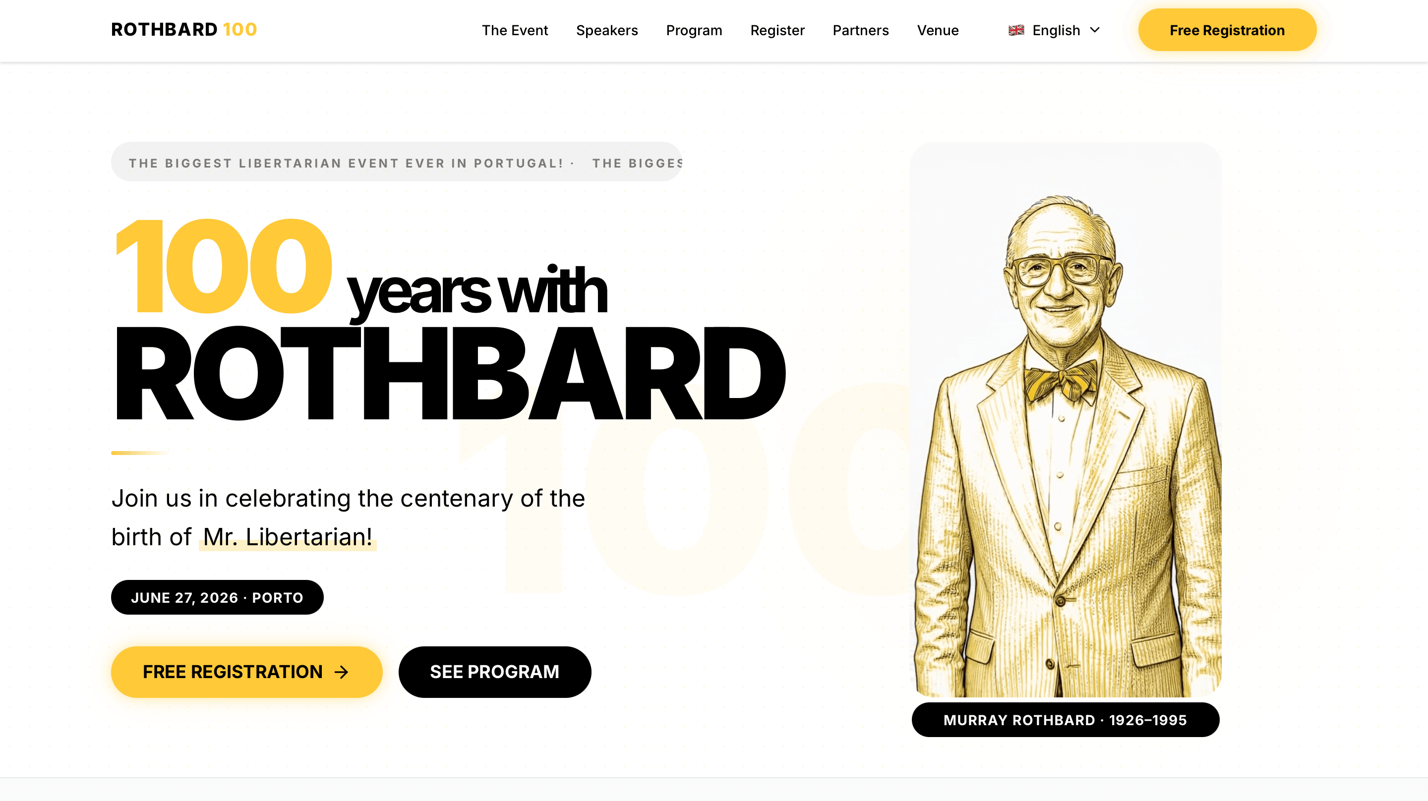 Rothbard 100 — O maior evento libertário de sempre em Portugal